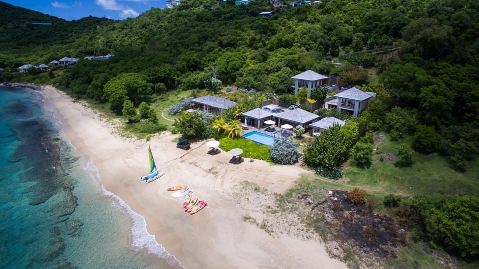 View from the air โ Mayreau Beach Club & Villas